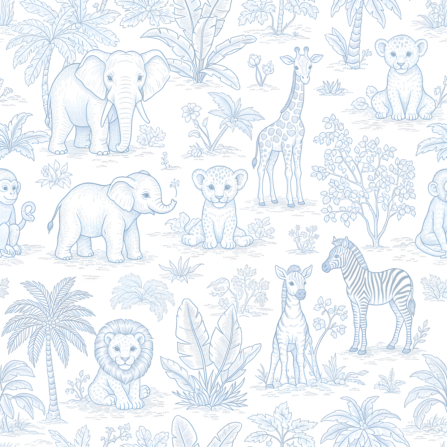 TENCEL Safari Toile Pyjamas (2-Piece Set)