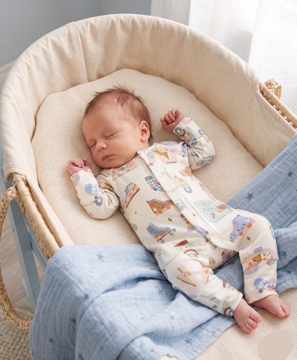 Scoot & Skates Sleepsuit with Magnetic Snaps