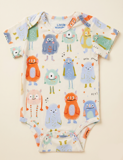 Monsters Onesie with Magnetic Snaps