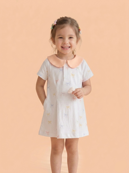 TENCEL Ribbon Dress with Magnetic Snaps