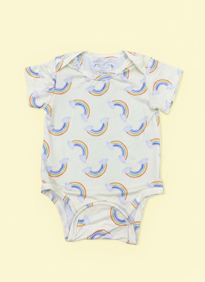 TENCEL Rainbow Onesie with Magnetic Snaps