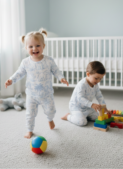 TENCEL Safari Toile Pyjamas (2-Piece Set)