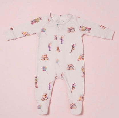 TENCEL Candy Sleepsuit with Magnetic Snaps