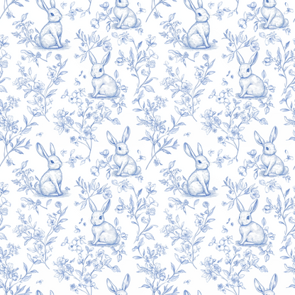 TENCEL Rabbit Toile Onesie with Magnetic Snaps