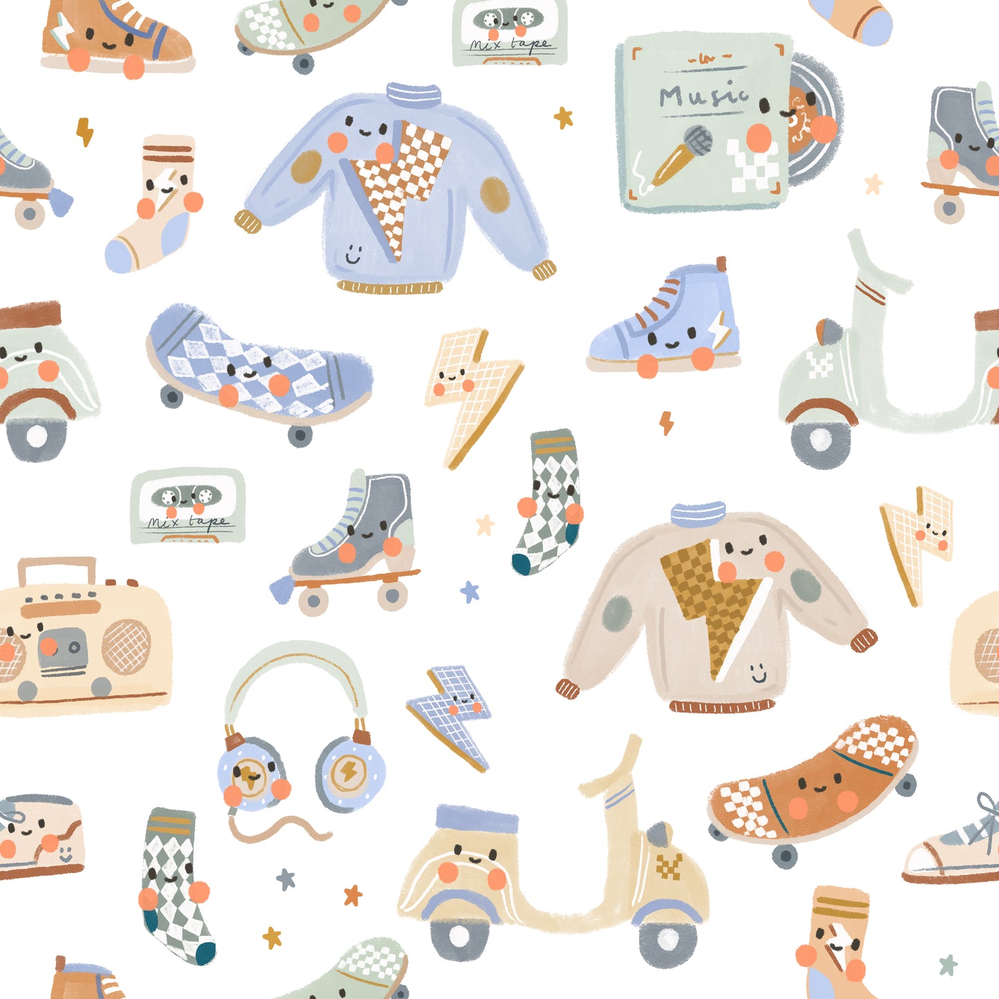 Scoot & Skates Sleepsuit with Magnetic Snaps
